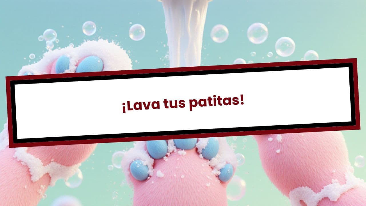 ¡Lava tus patitas!