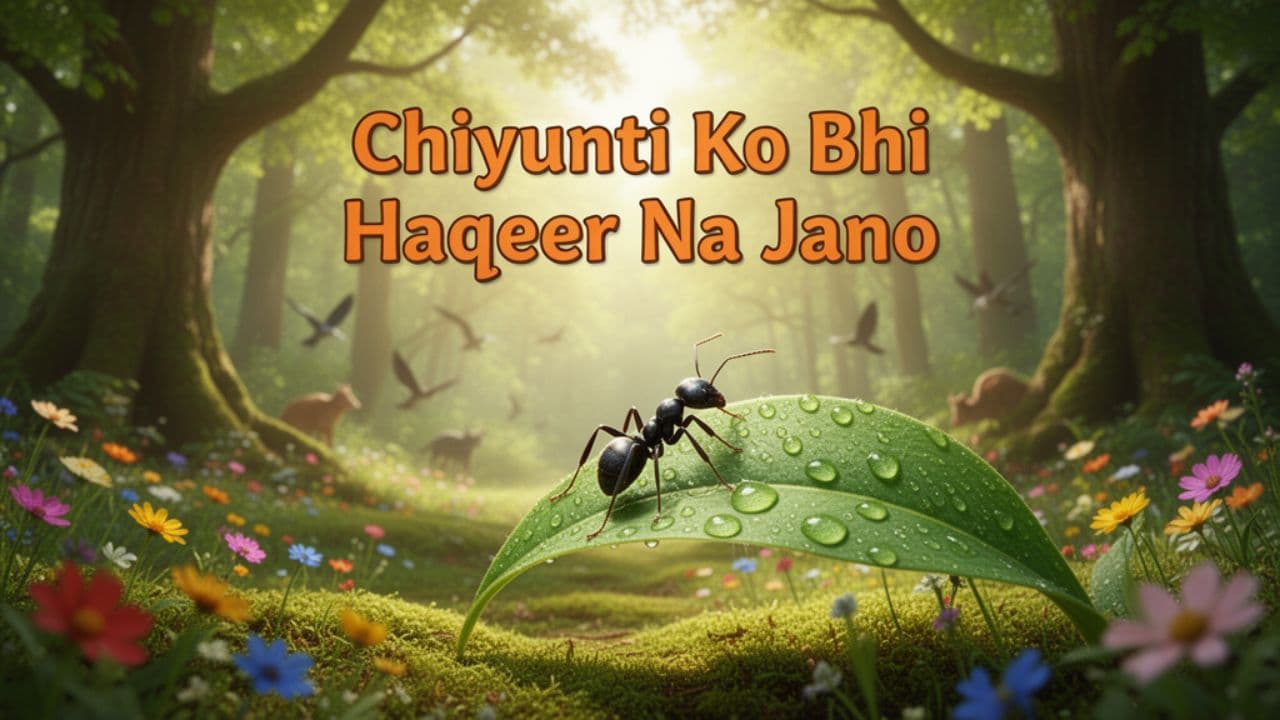 चींटी को भी हकीर न जानो