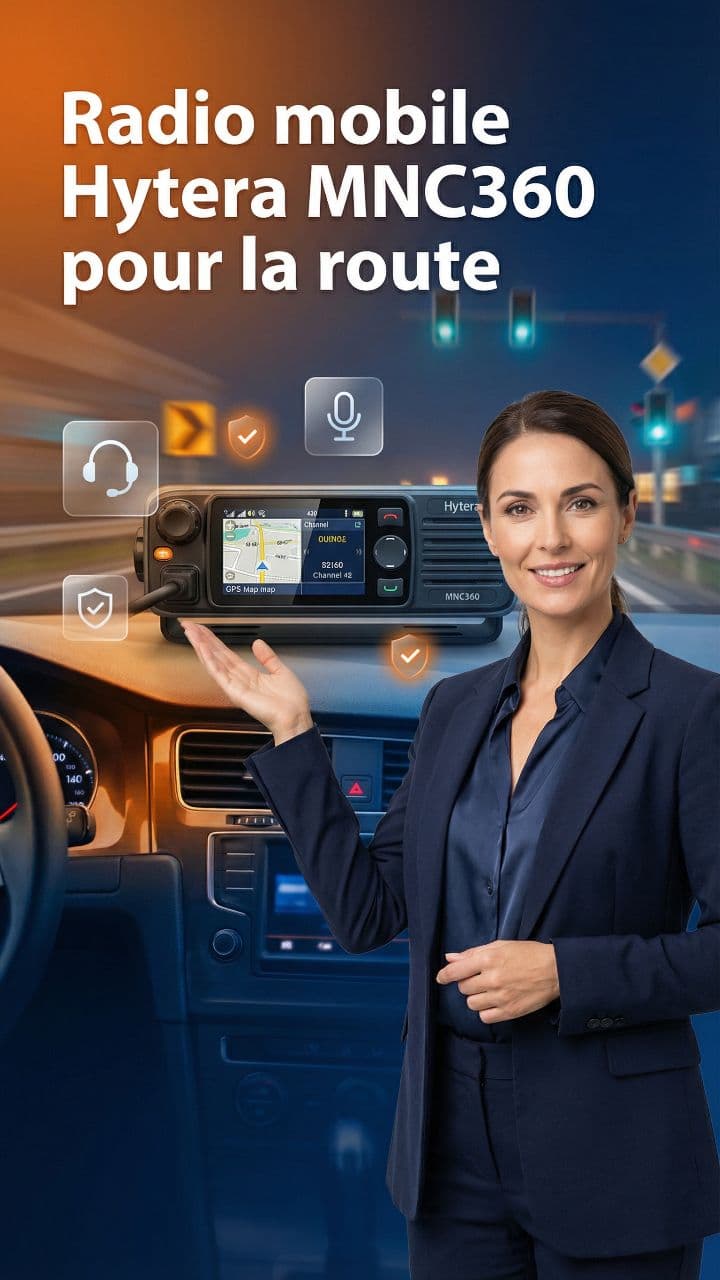 Radio mobile Hytera MNC360 pour la route
