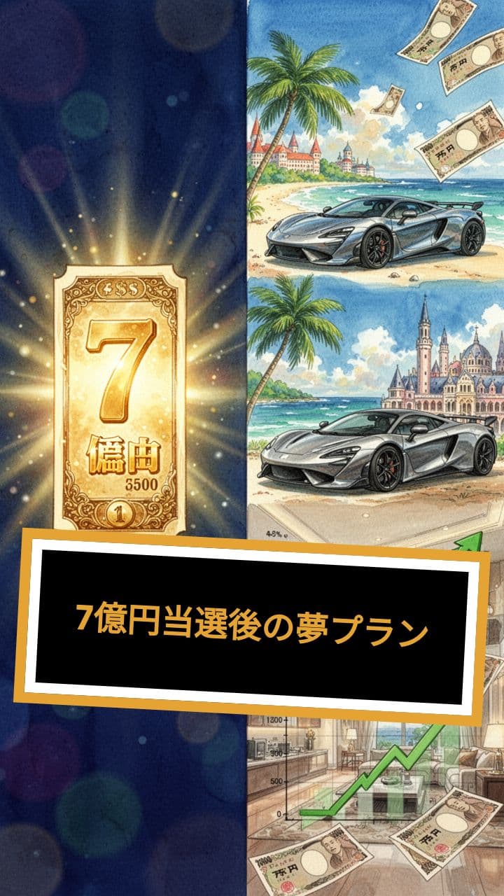 7億円当選後の夢プラン