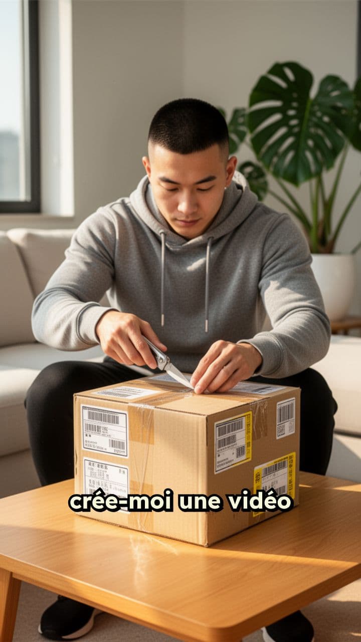 Unboxing colis Chine : vêtement luxe