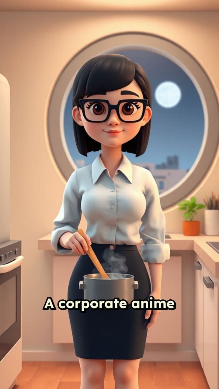 Moonlit Cooking in a Single Room