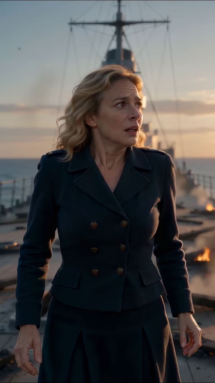 Escape from the Burning Warship