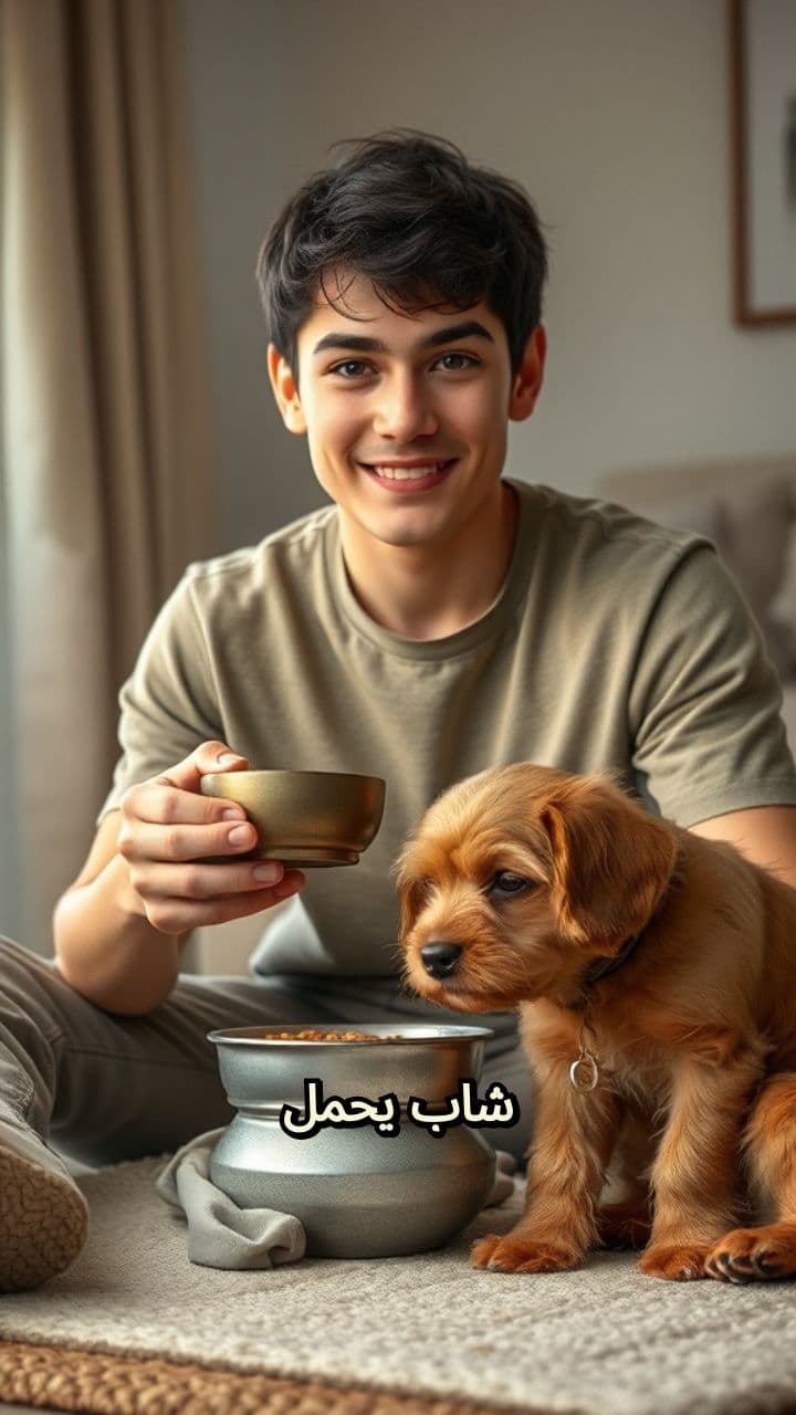 إنقاذ كلب صغير من الشارع