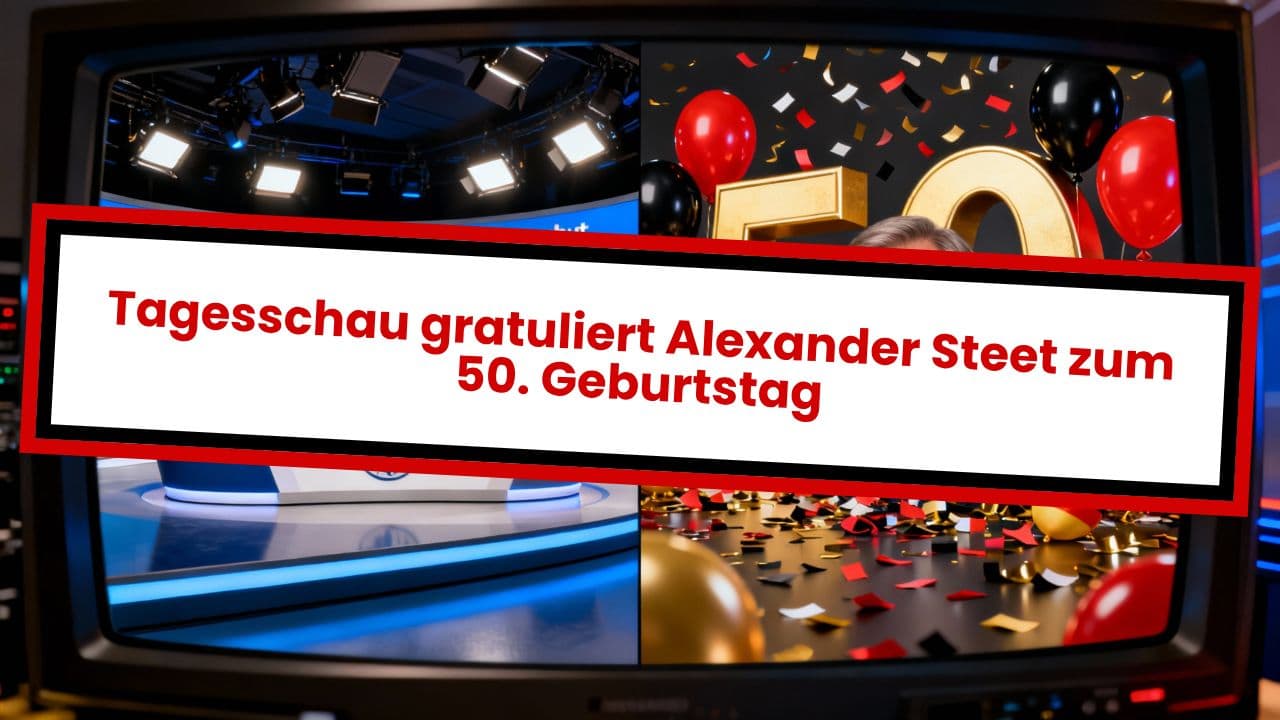 Tagesschau gratuliert Alexander Steet zum 50. Geburtstag