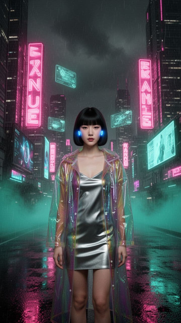 Neon Butterflies in the Sky