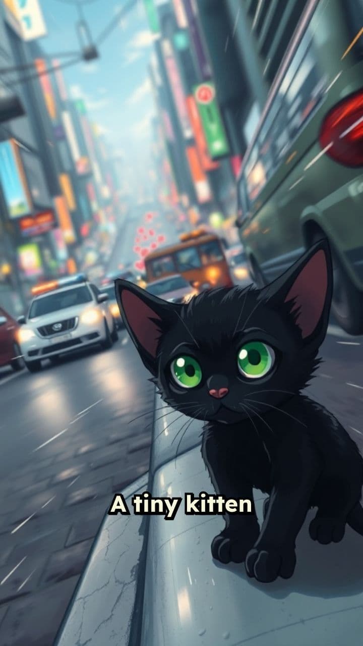 A Cat Saves a Kitten: Roadside Hero