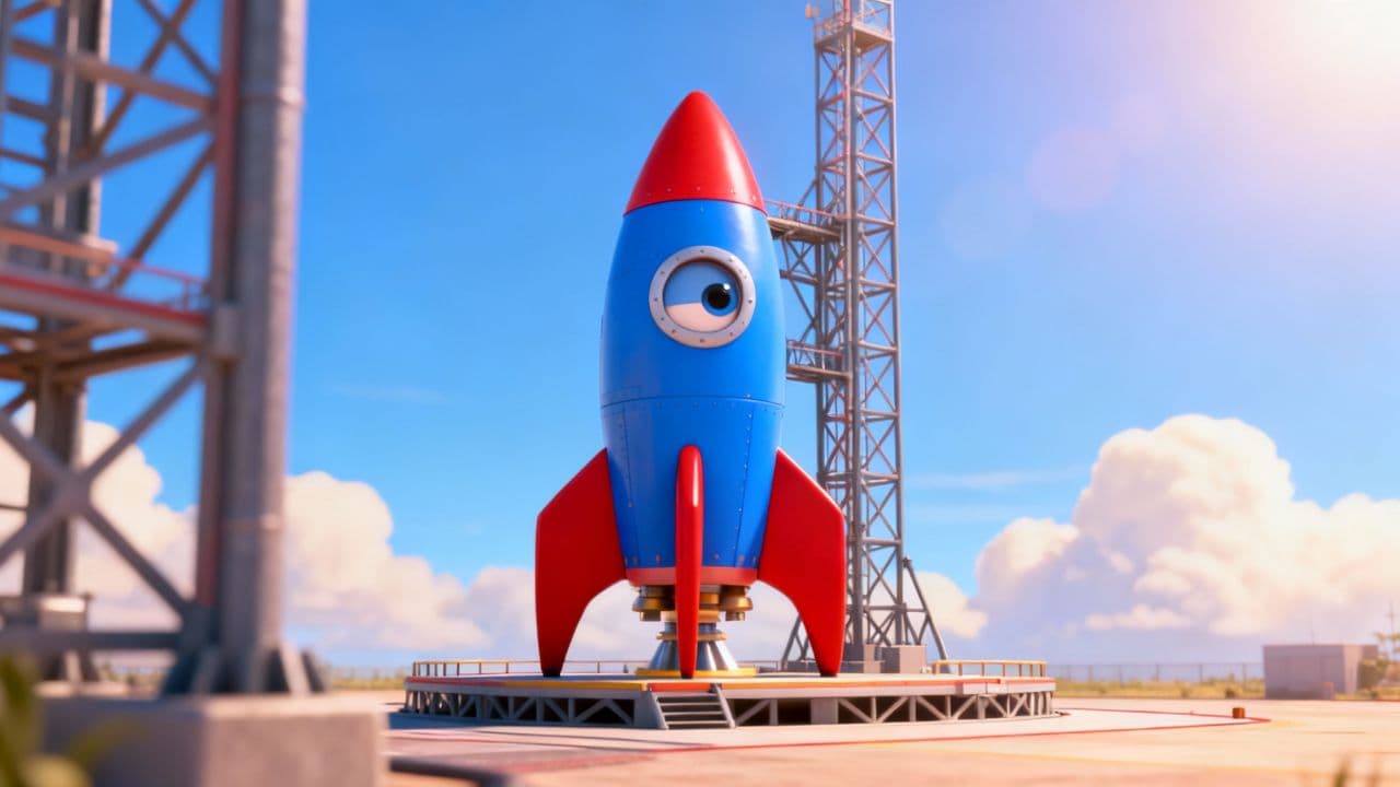 Flug zum Mond und ins Weltall