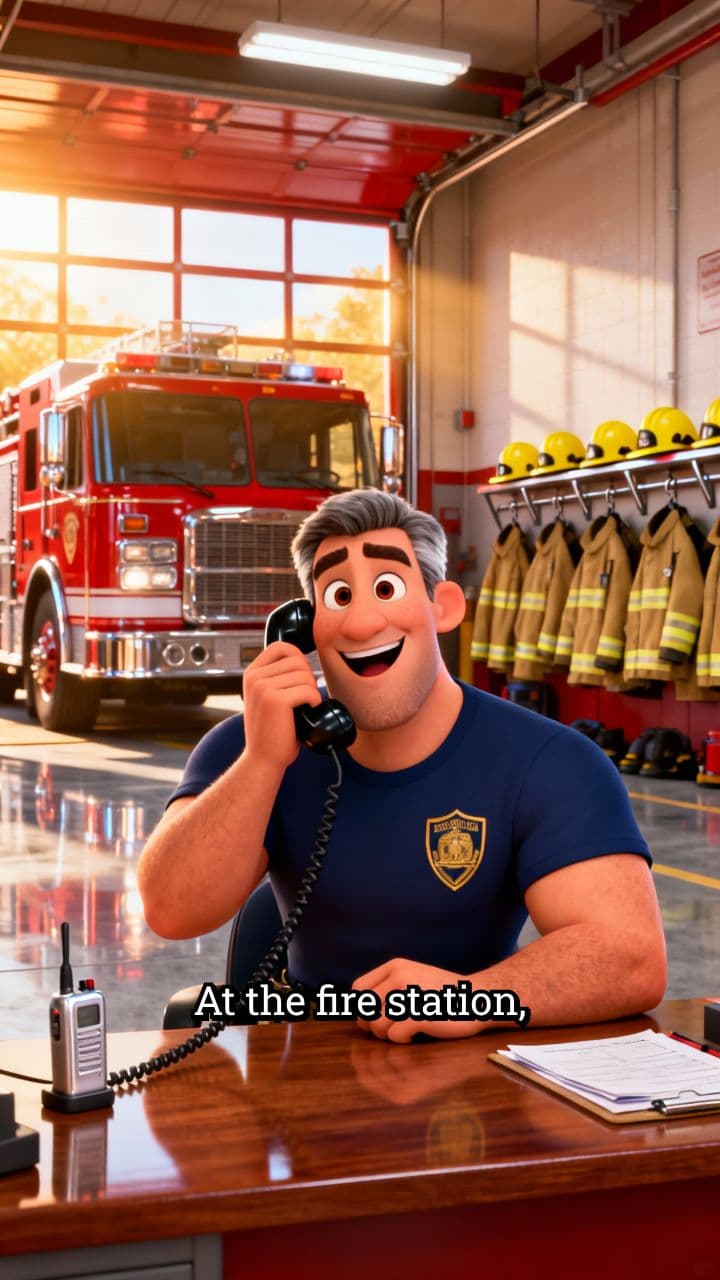 Birthday Serenade at the Fire Station