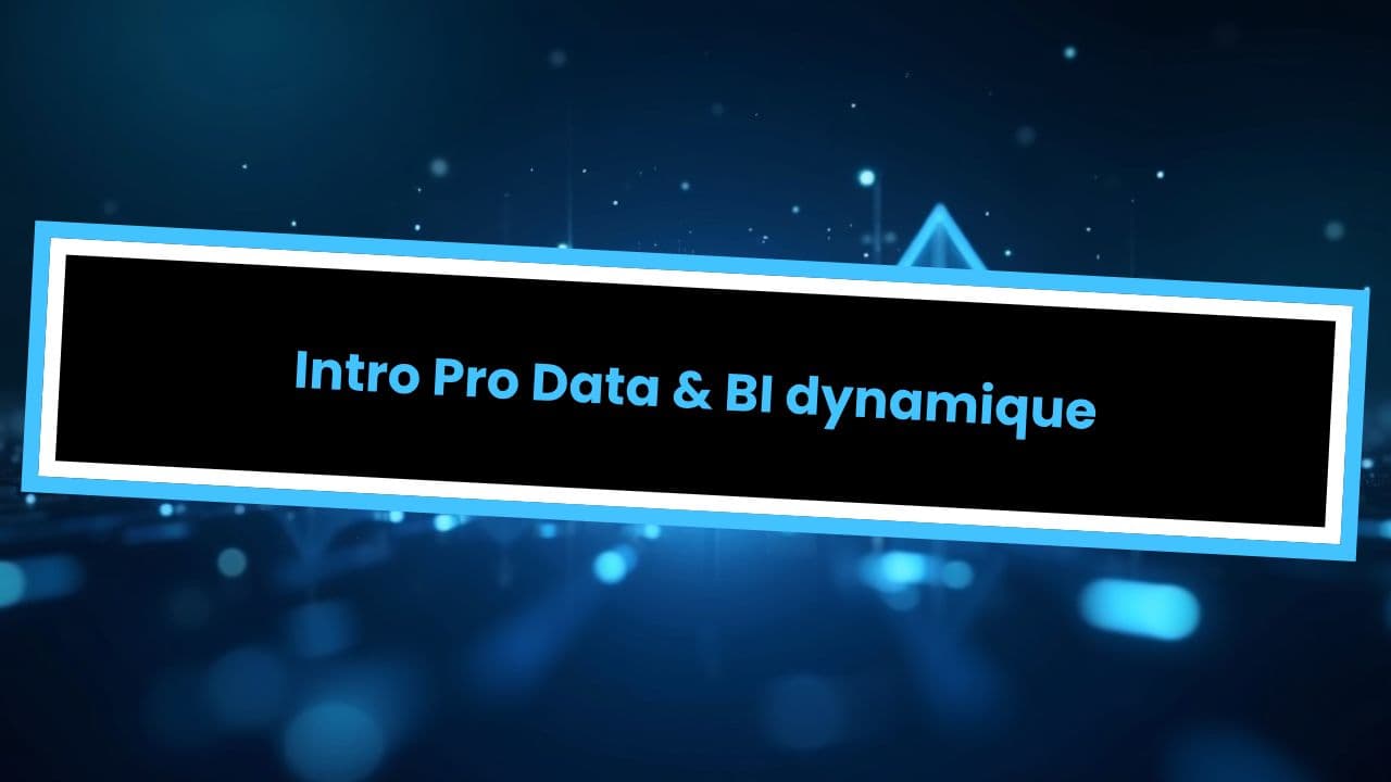 Intro Pro Data & BI dynamique