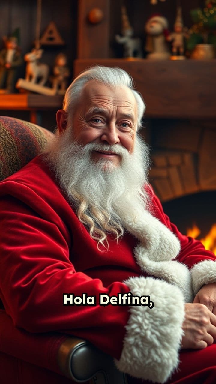 Mensaje de Papa Noel a Delfina