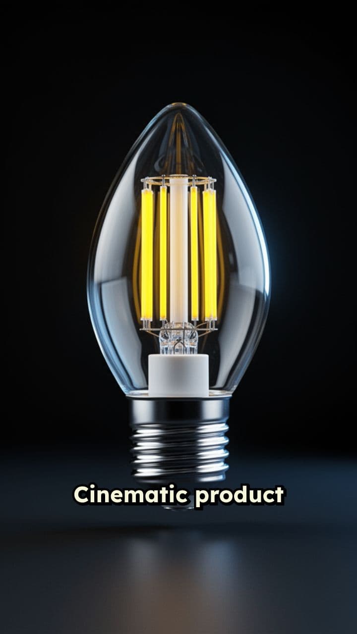 Cinematic LED Bulb Reveal