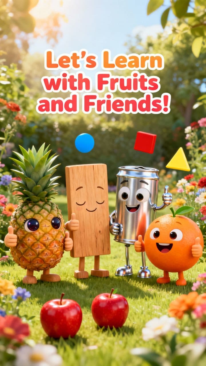 Let's Learn with Fruits and Friends!