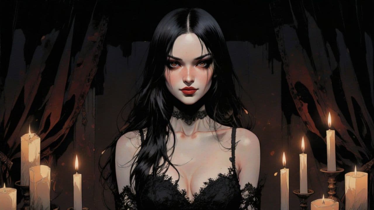 Goth Girl's Dark Embrace