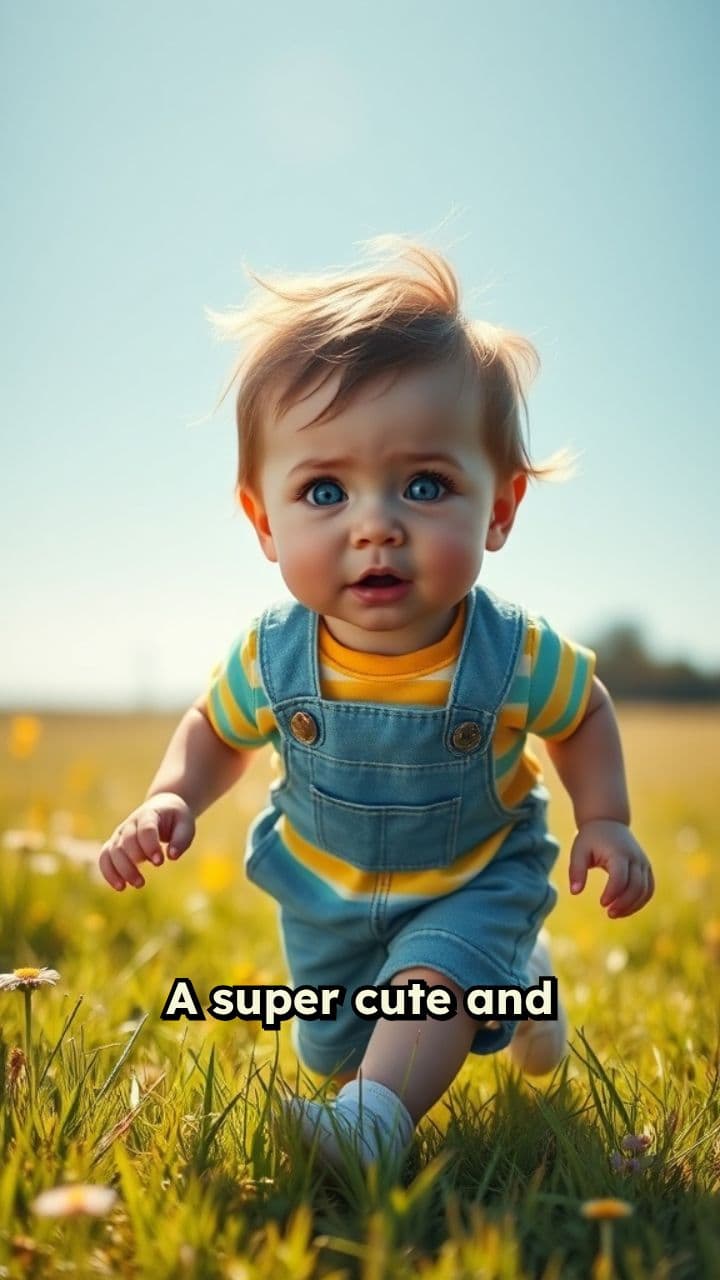 Chasing Laughter: A Child and Duckling