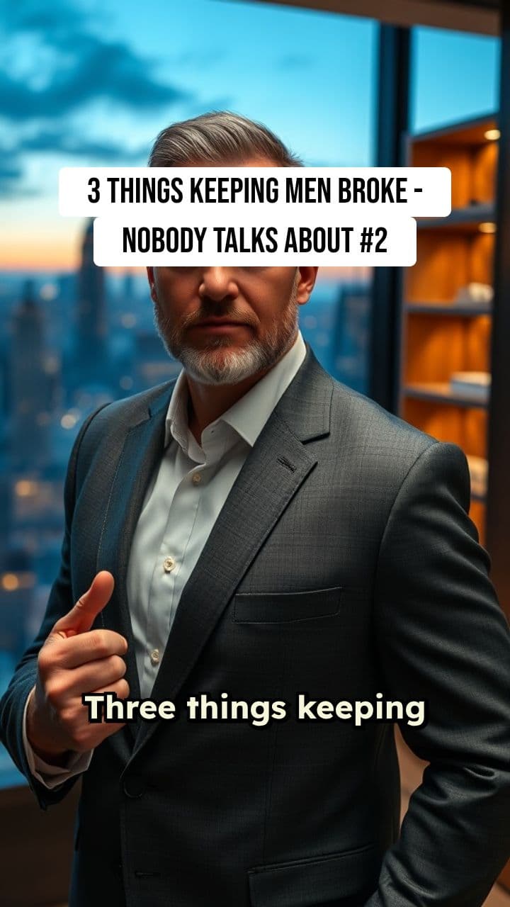 3 Things Keeping Men Broke