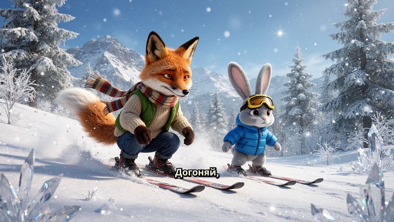 Новогоднее приключение Лиса и Кролика
