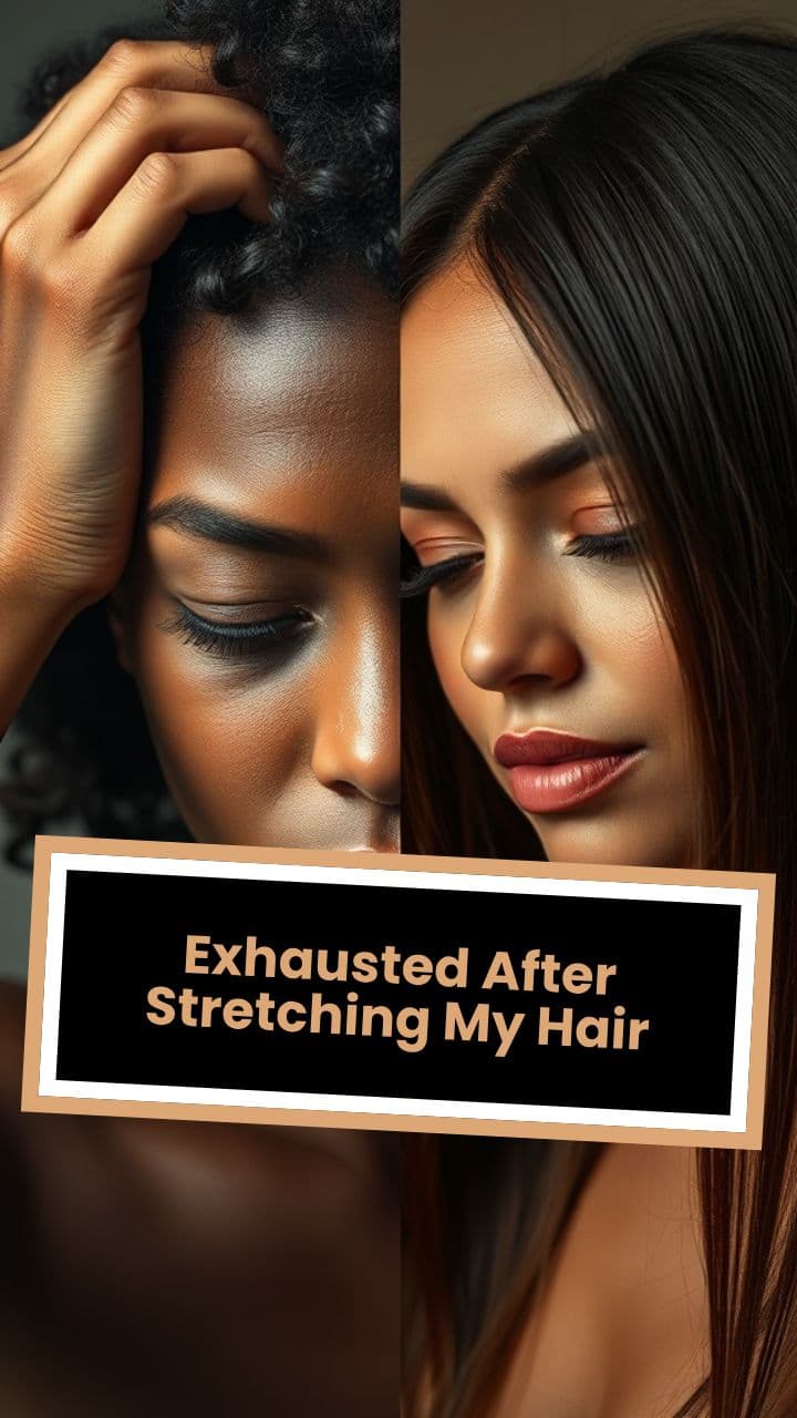 Exhausted After Stretching My Hair