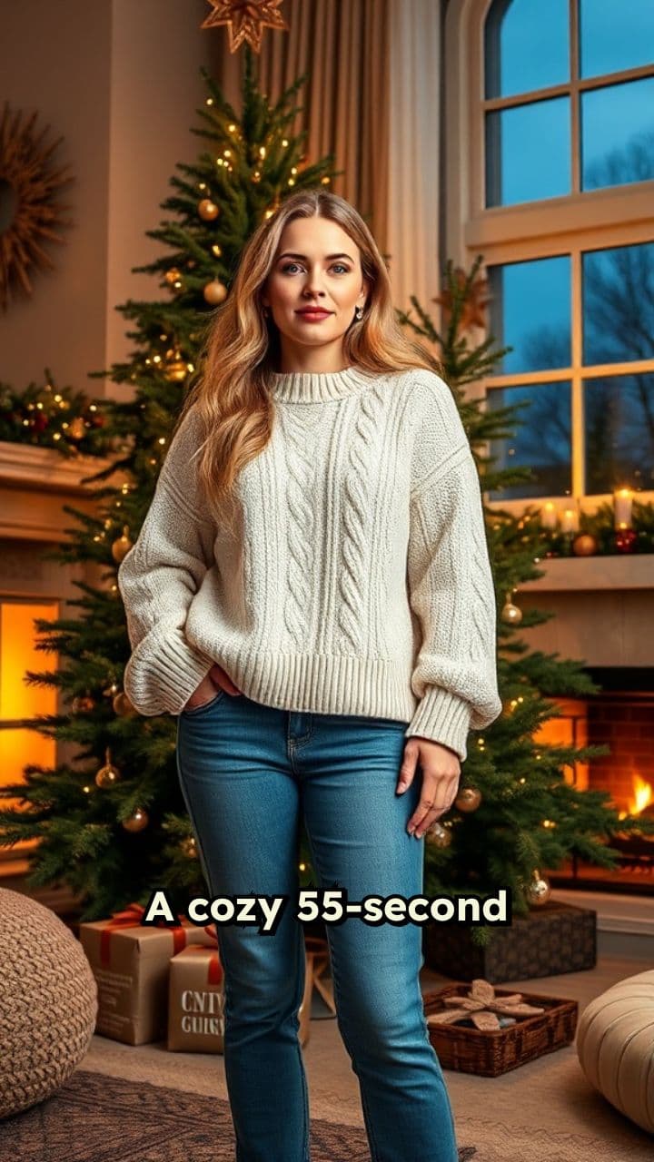 Decorating a Cozy Christmas Tree