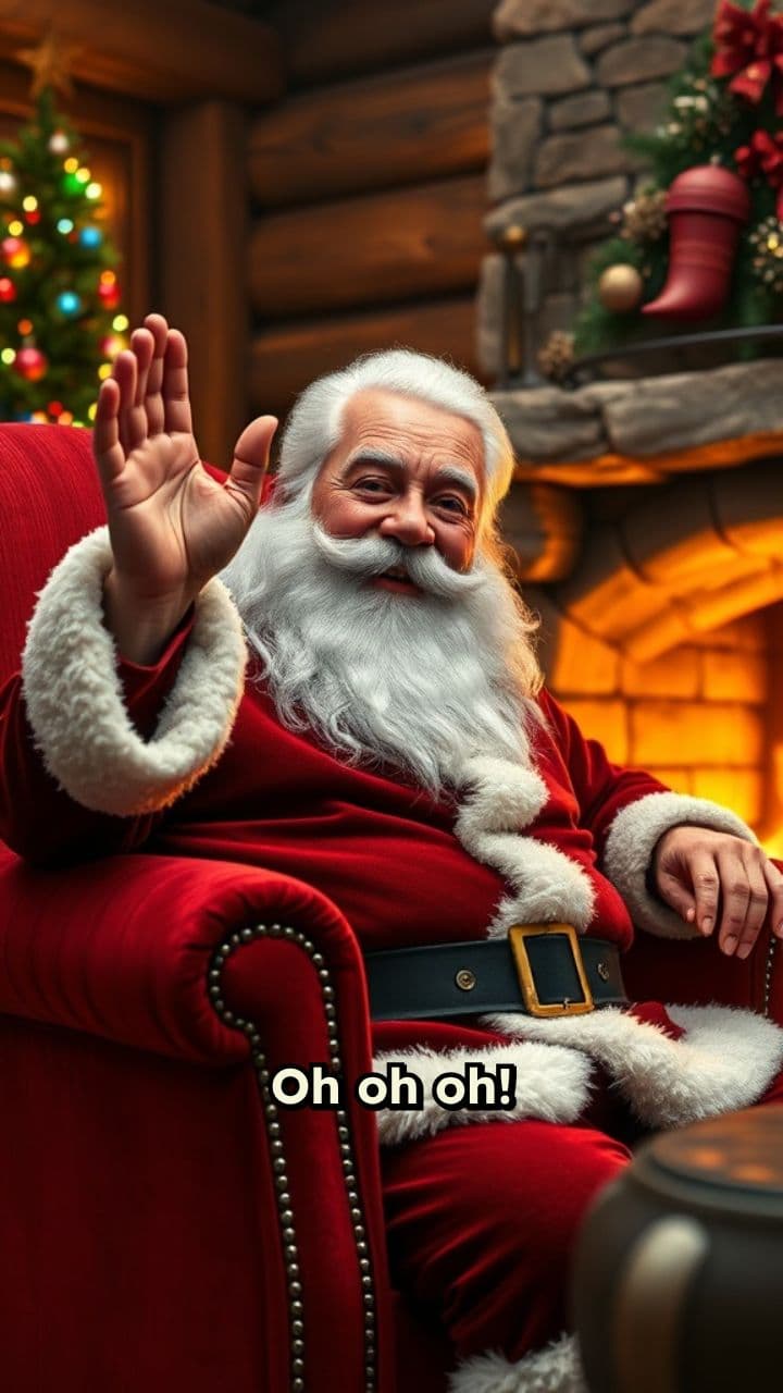 Videochiamata con Babbo Natale per Alice