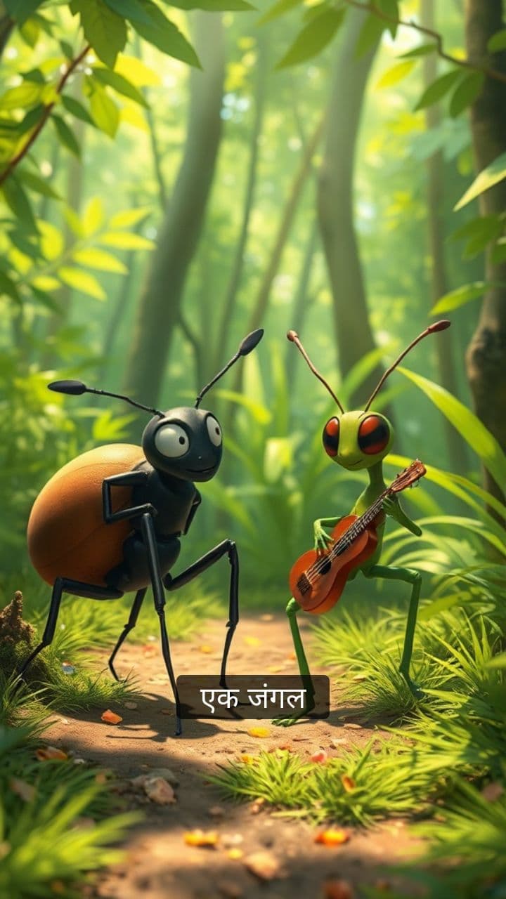 चींटी और टिड्डे की कहानी