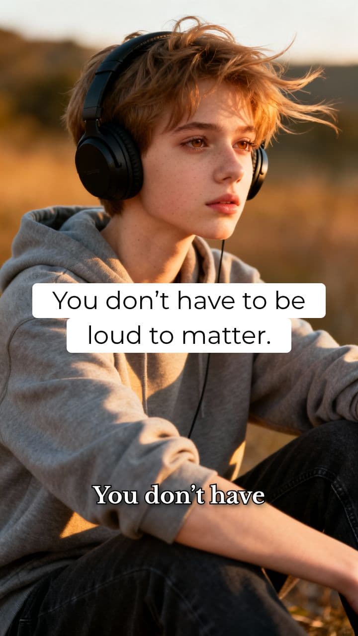 You Don't Have to Be Loud to Matter