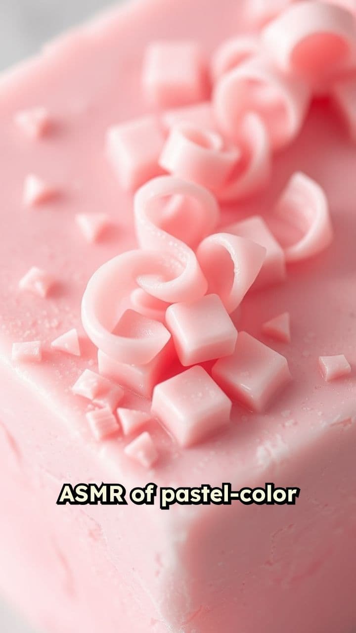 Pastel Soap Carving ASMR Experience