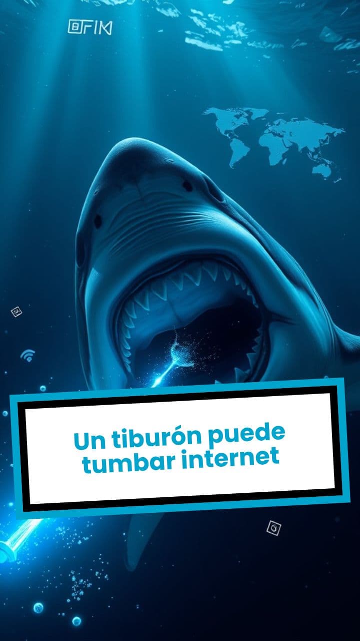 Un tiburón puede tumbar internet