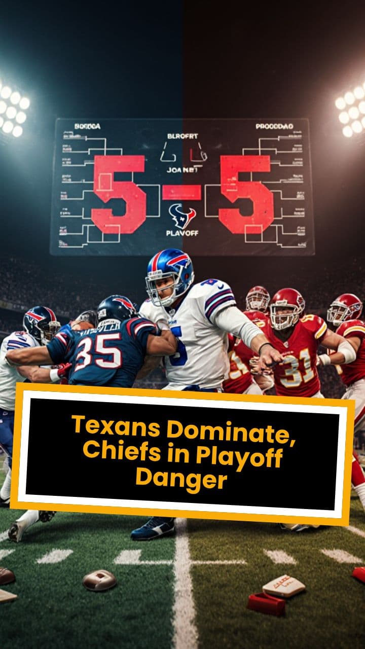 Texans Dominate, Chiefs in Playoff Danger