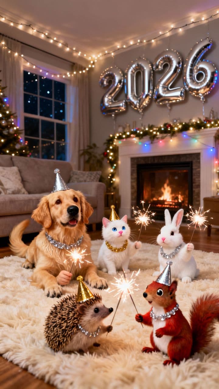 New Year Baby Animals Party