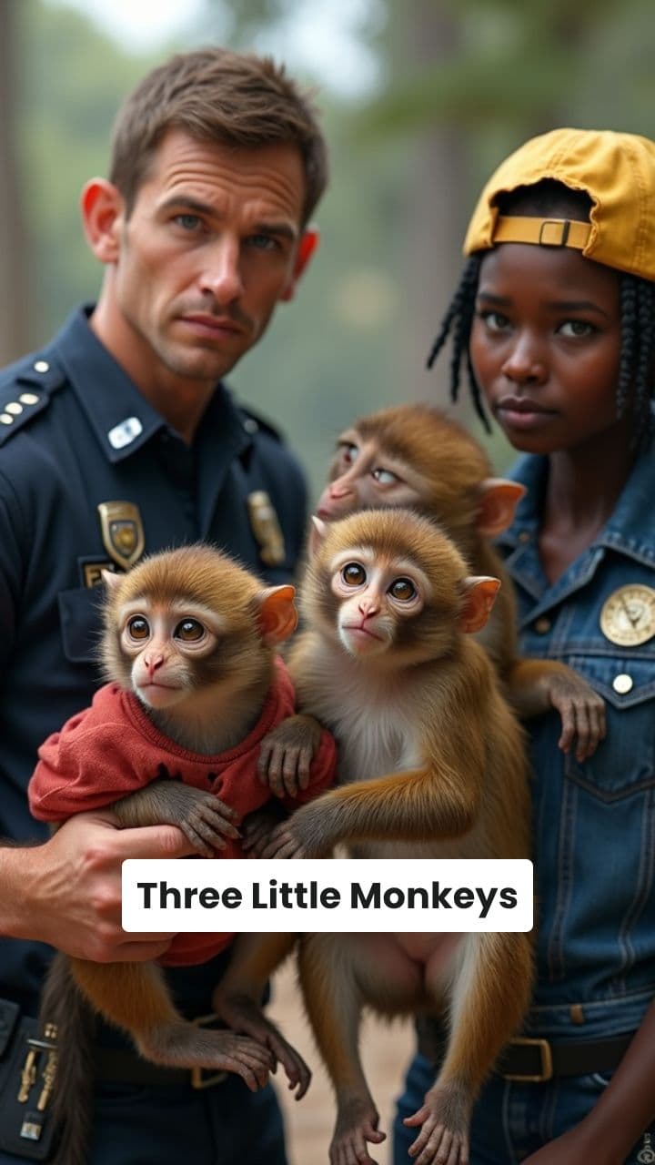 Three Little Monkeys Caught Stealing