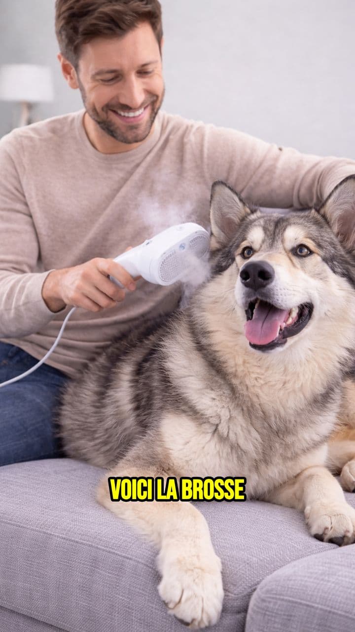 Brosse vapeur ToutPourPet chiens et chats