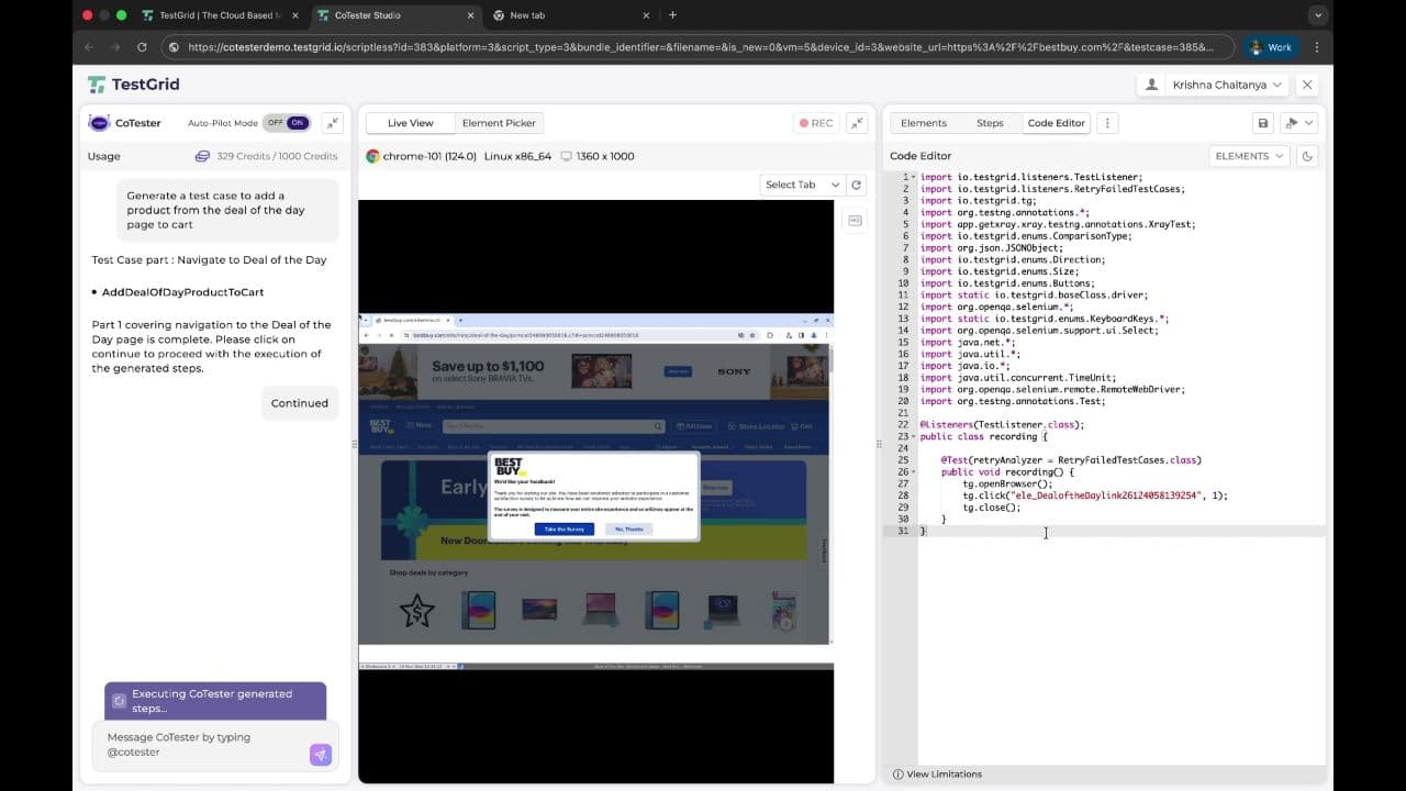 Exploring CodeTester for Automated Testing