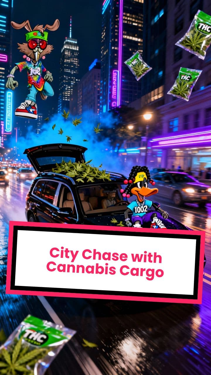 City Chase with Cannabis Cargo