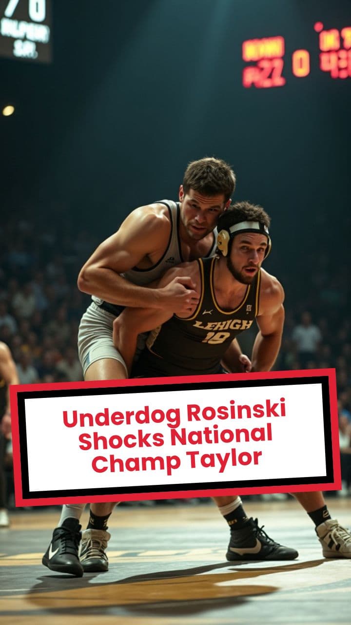 Underdog Rosinski Shocks National Champ Taylor