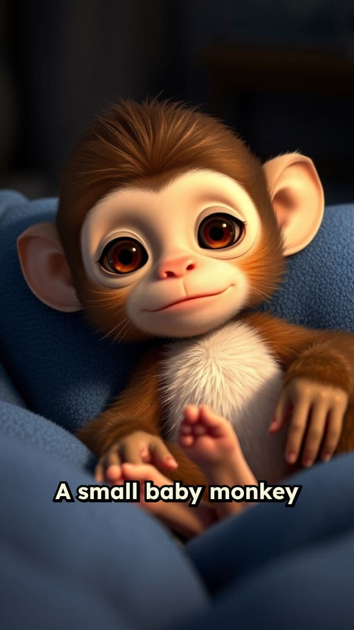 Cozy Night with a Baby Monkey