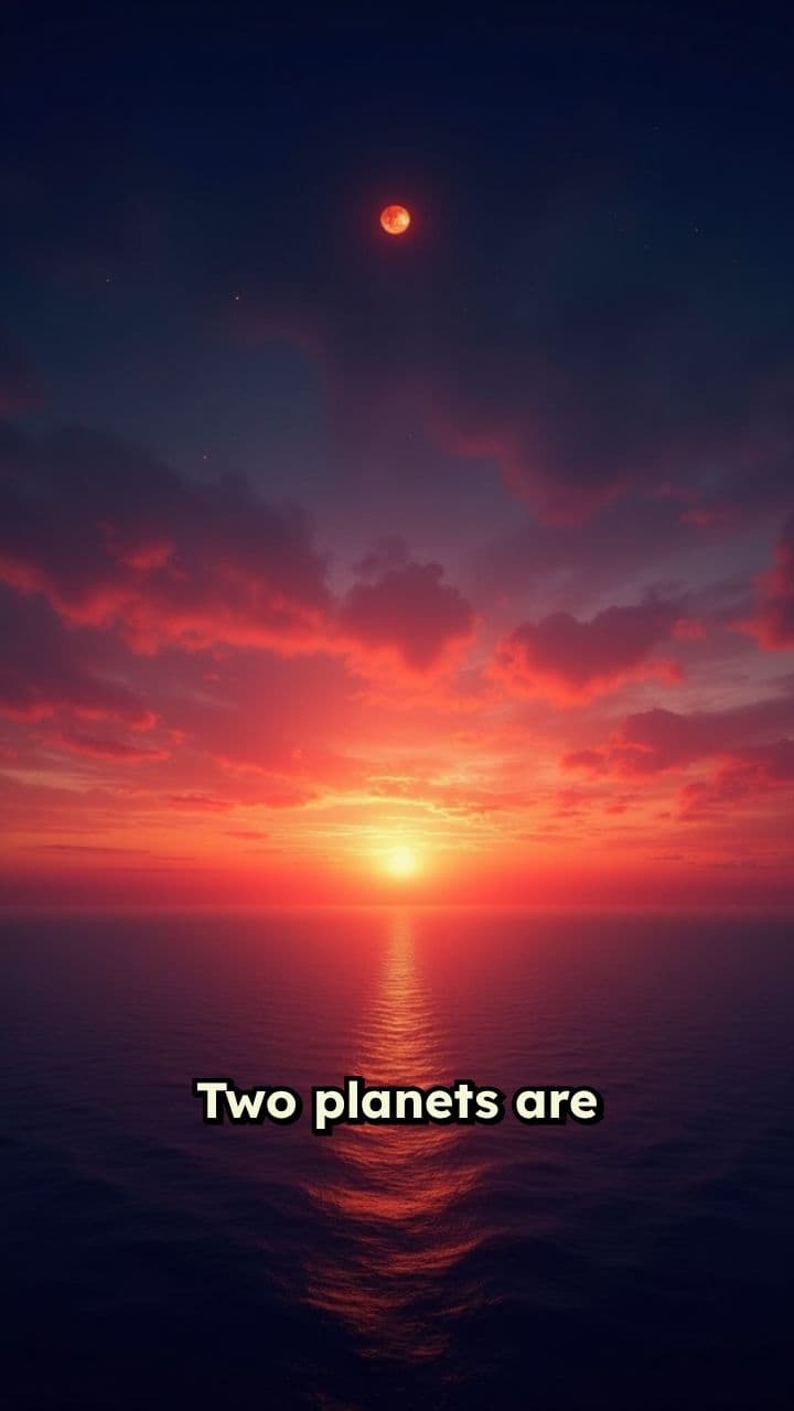 Mars and Mercury's Sunset Conjunction