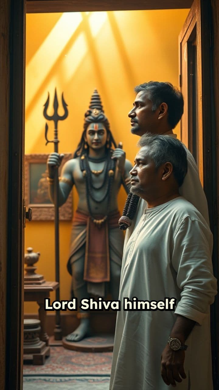 Shiva’s Divine Blessing at Home