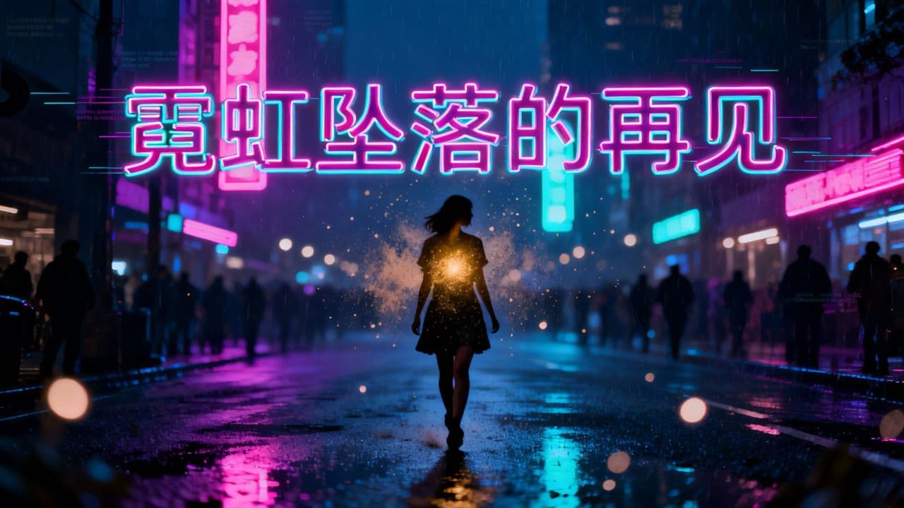 霓虹坠落的再见