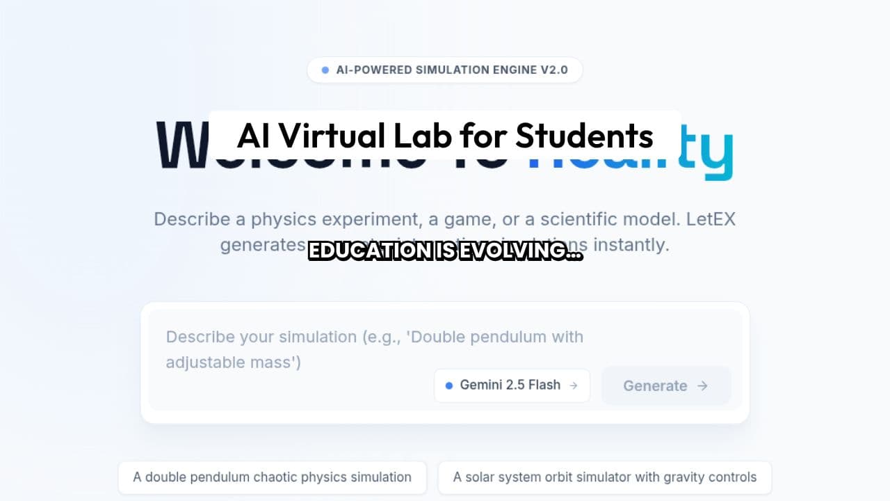 LetEX - AI-Powered Simulation Engine Promo
