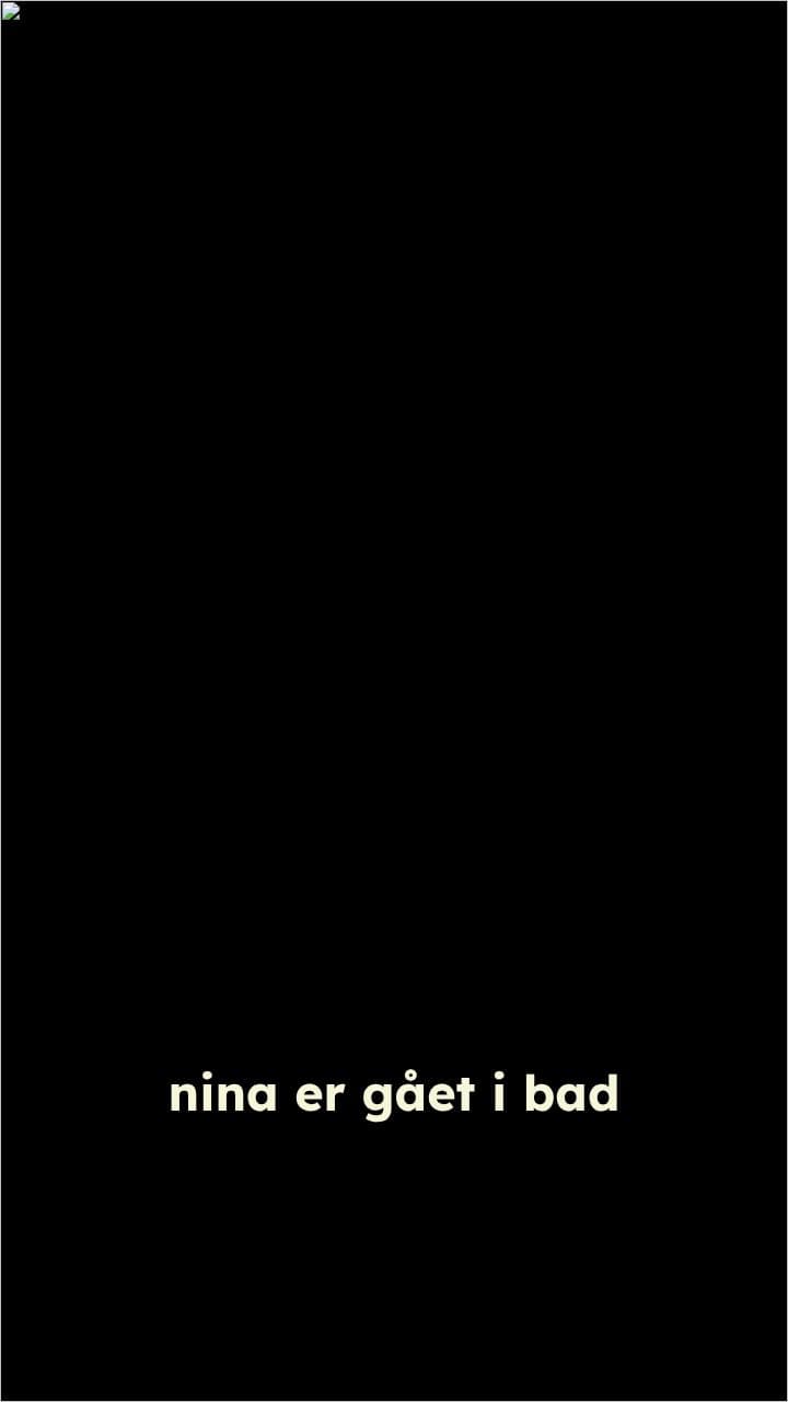 Nina i bad, jeg spiser ostemad