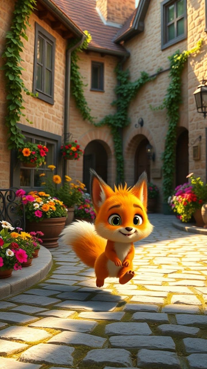 Mischievous Pip's Courtyard Caper