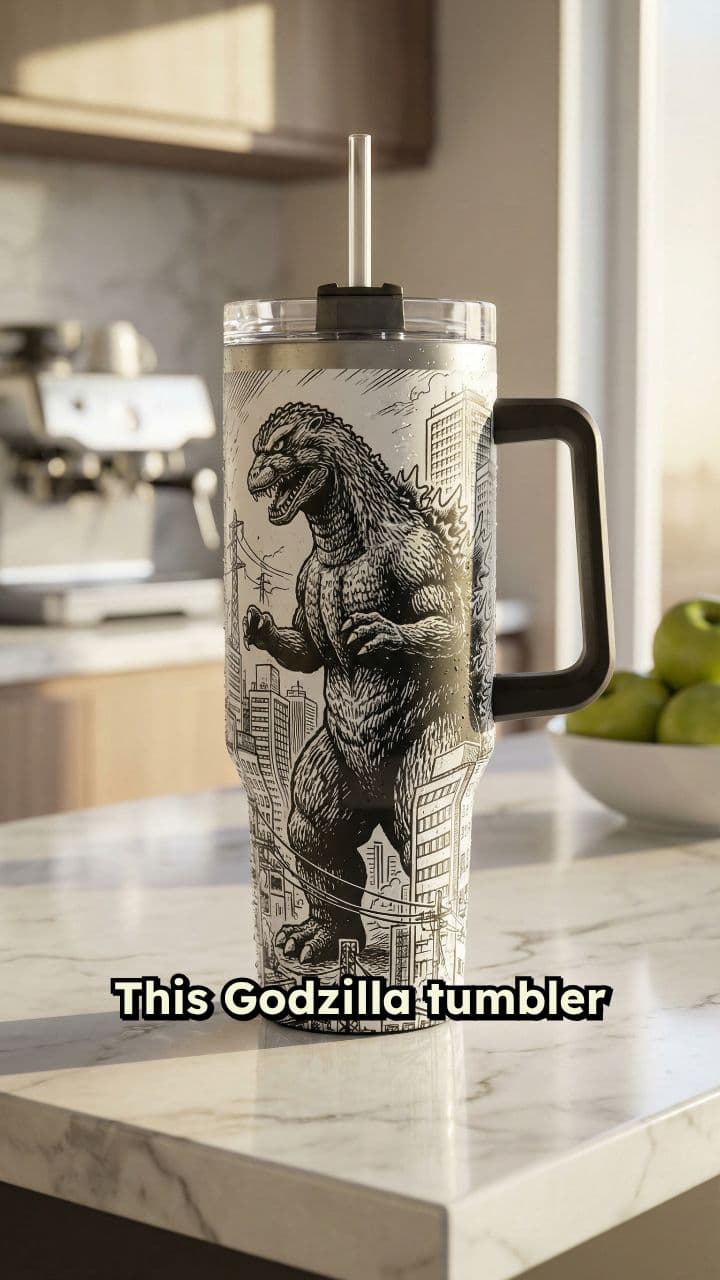 Vintage Godzilla Comic Tumbler Obsession