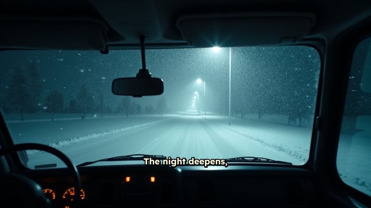 Winter Road Solitude