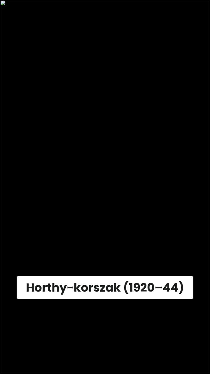 Horthy-korszak áttekintése