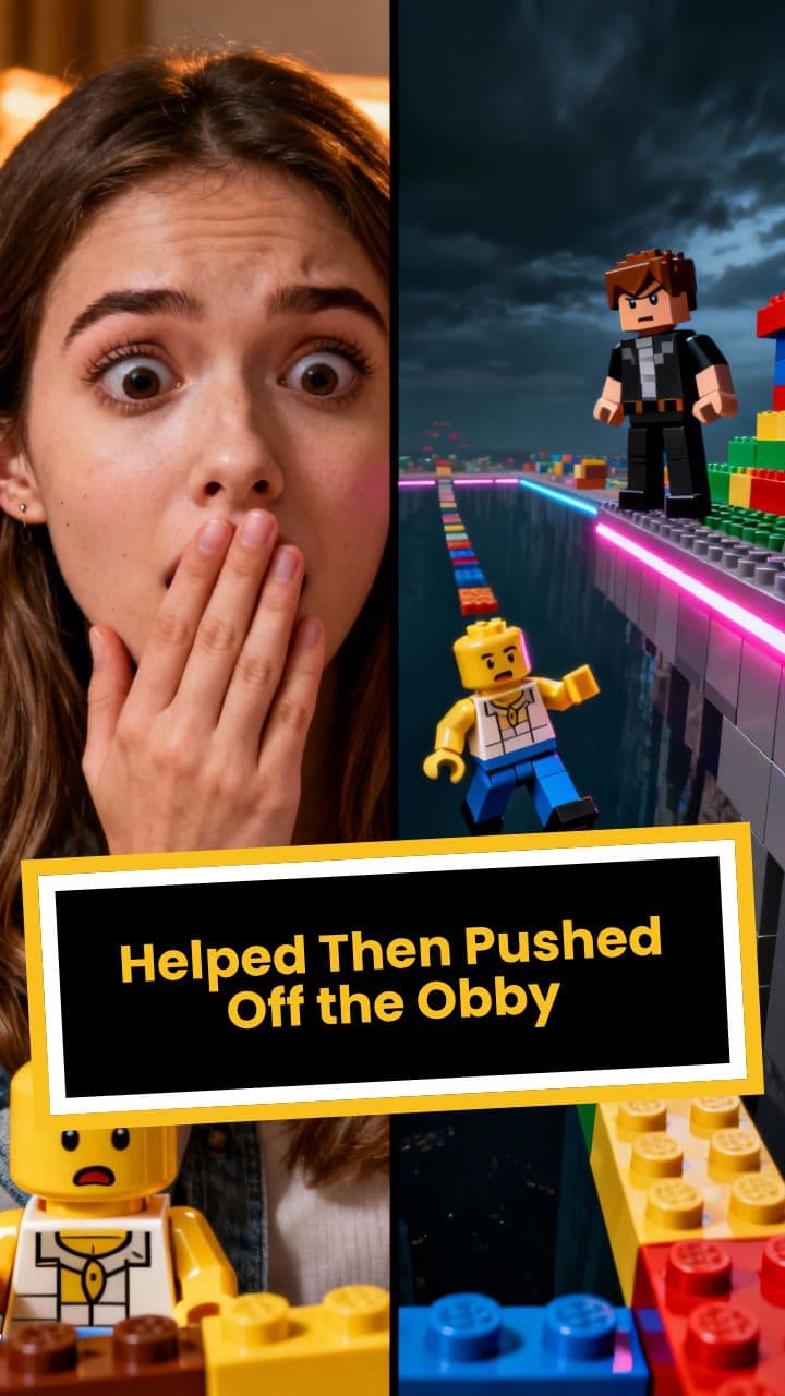 Helped Then Pushed Off the Obby