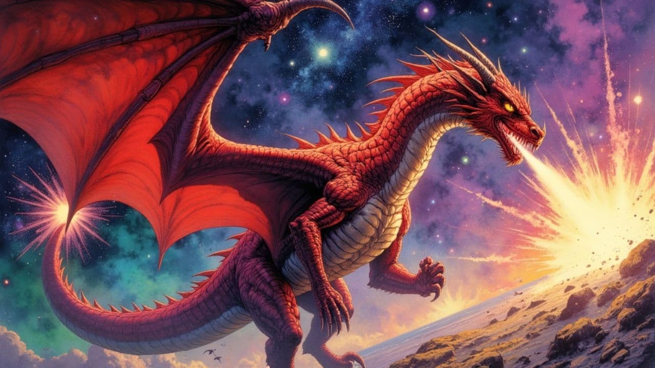 Dragon of Colorful Stars