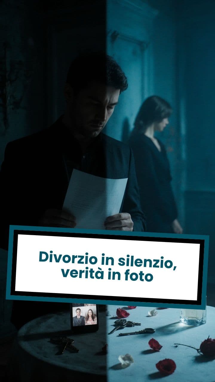 Divorzio in silenzio, verità in foto