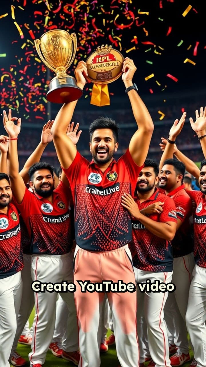 RCB Wins IPL Trophy After 18 Years