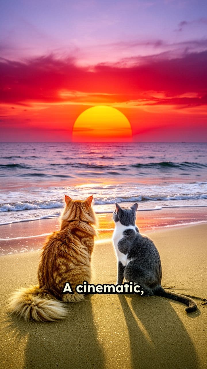 Sunset Silence by the Sea